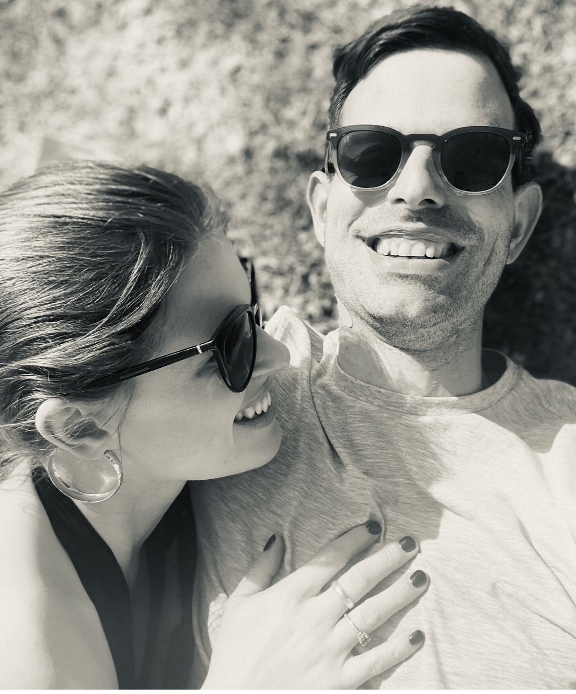 Emily and Jody sharing a moment